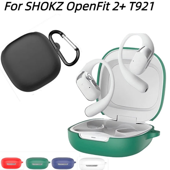 With Hook For SHOKZ OpenFit 2+ T921 Headphone Protective Case Shockproof and Dustproof Storage Box
