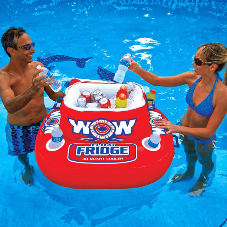 WOW Watersports Float Fridge 30 Can Capacity Inflatable Cooler